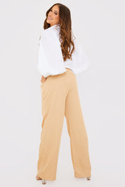 Pin Stripe Wide Leg Trousers