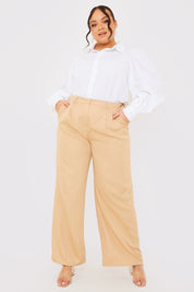 Pin Stripe Wide Leg Trousers