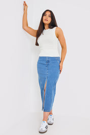 Waffle Knit Sleeveless Top