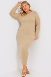 Interest Yarn Long Sleeve Top
