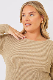 Interest Yarn Long Sleeve Top