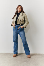 Cropped Belted Trench Coat	