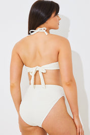 Textured Corhalter Bikini Top