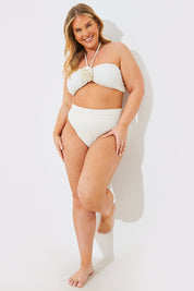 Textured Corhalter Bikini Top