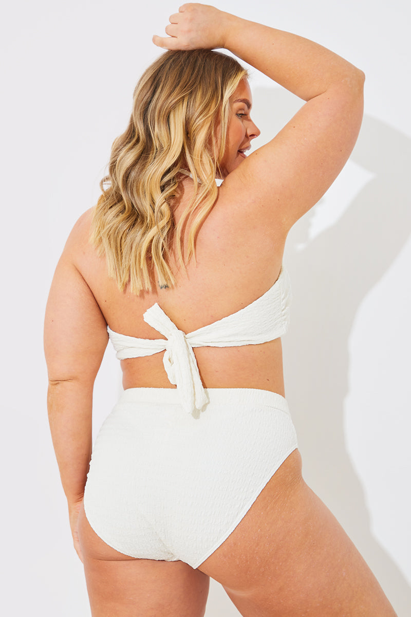 Textured Corhalter Bikini Top
