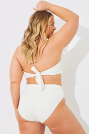 Textured Corhalter Bikini Top