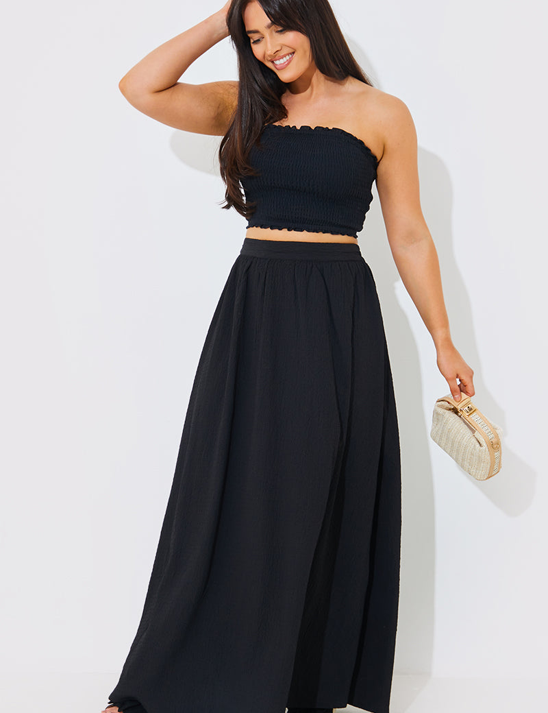 Crinkle Bandeau Top