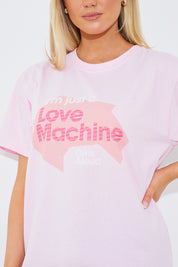 'I'm Just a Love Machine' Slogan T-Shirt