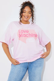 'I'm Just a Love Machine' Slogan T-Shirt