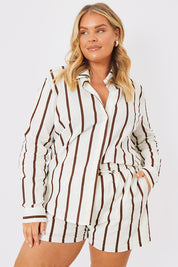 Stripe Linen Look Shirt