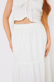 Woven Tiemaxi Skirt