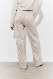 Sequin Wide Leg Trouser