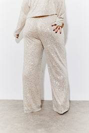 Sequin Wide Leg Trouser
