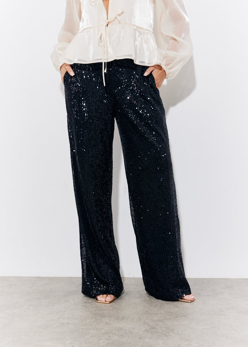 Sequin Wide Leg Trouser