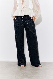 Sequin Wide Leg Trouser