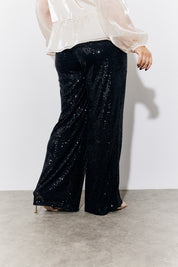 Sequin Wide Leg Trouser