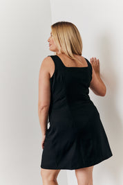 Tailored Button Through Mini Dress