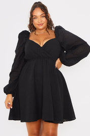 Broderie Cut Out Mini Dress