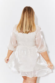 Organza Babydoll Mini Dress