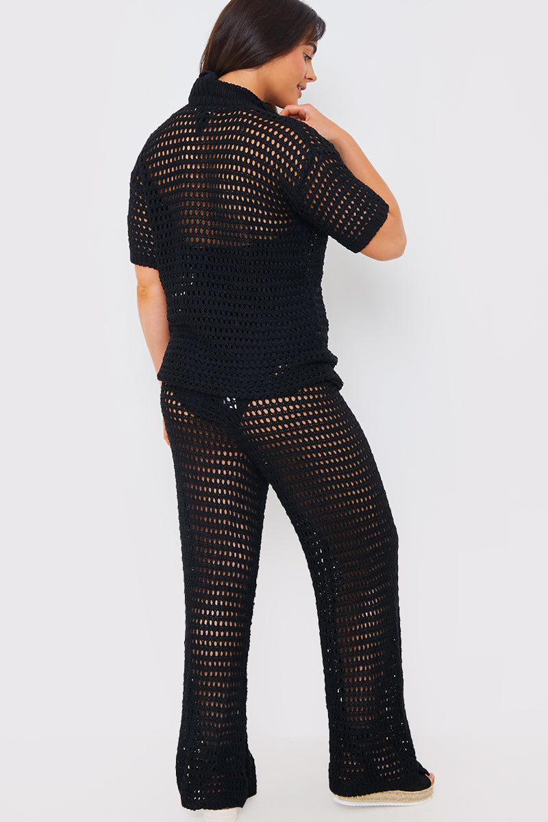 Crochet Wide Leg Co-Ord Trousers