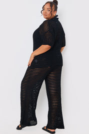 Crochet Wide Leg Co-Ord Trousers
