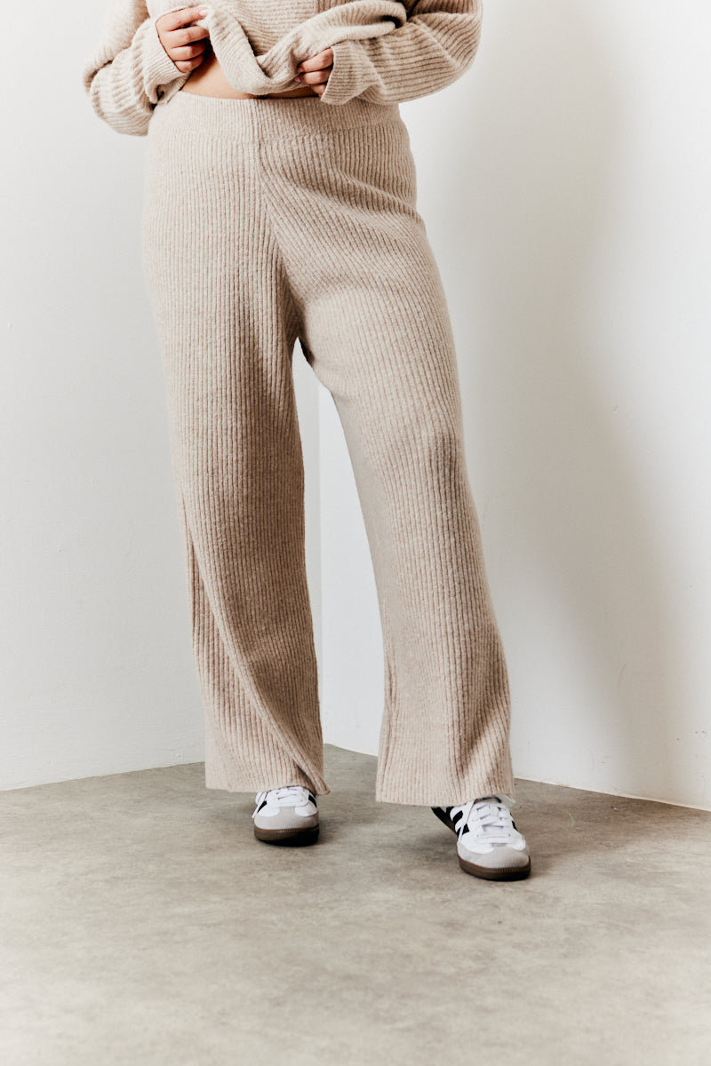 Wide Leg Knit Co-Ord Trouser