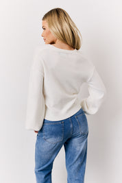 Knitted Embroidered Cardigan