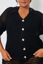 Crochet Button Down Co-Ord Shirt