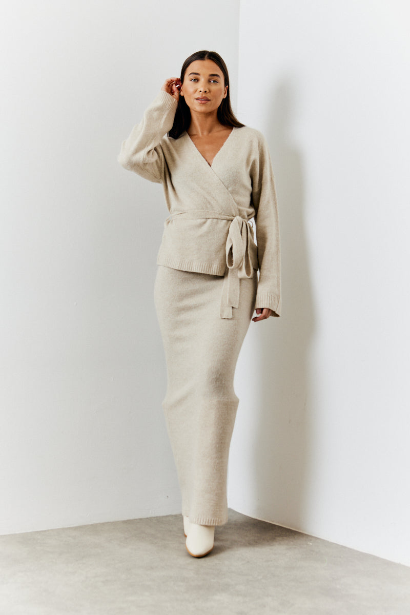 Wrap Knit Co-Ord Cardigan