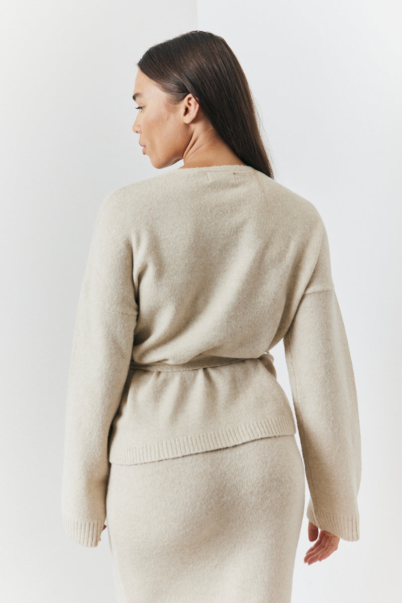 Wrap Knit Co-Ord Cardigan