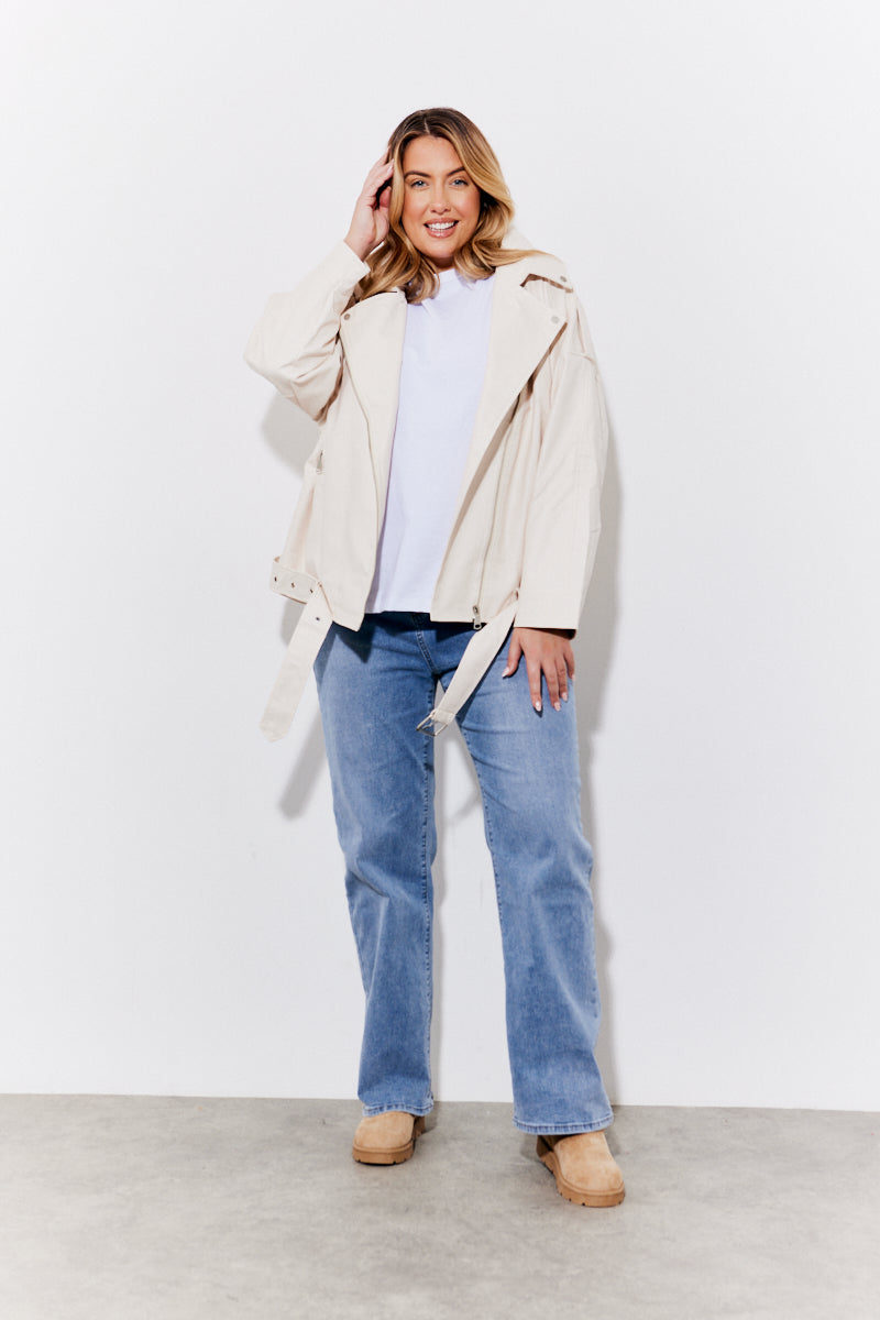 Faux Leather Biker Jacket	