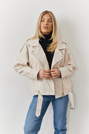 Faux Leather Biker Jacket	