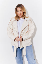 Faux Leather Biker Jacket	