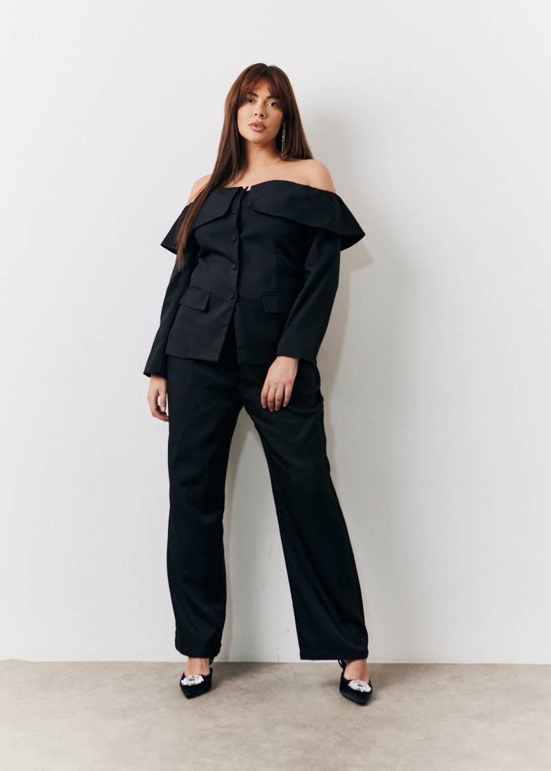 Bardot Button Through Blazer
