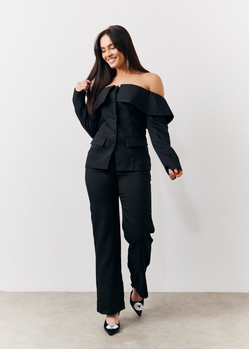 Bardot Button Through Blazer