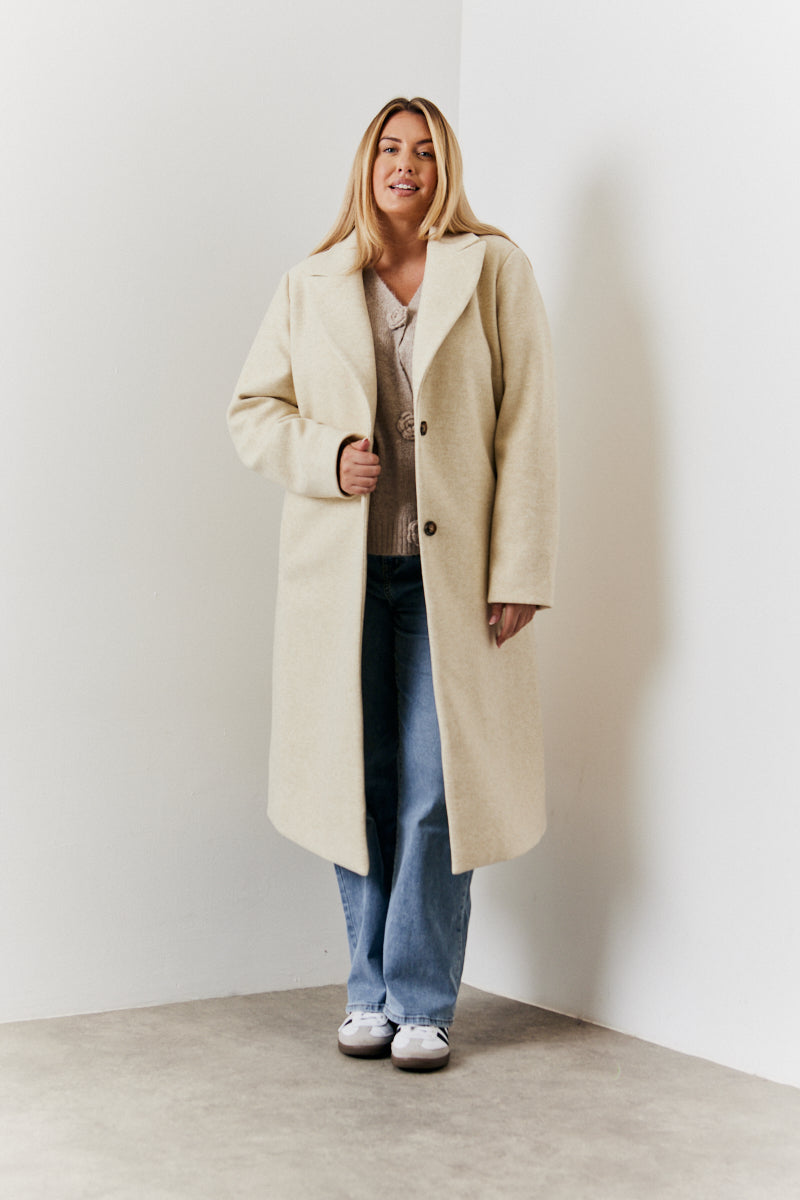 Longline Wool Duster Coat