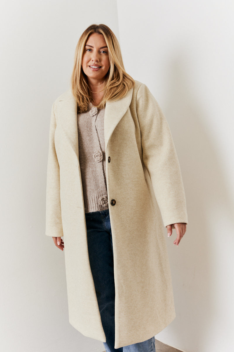Longline Wool Duster Coat