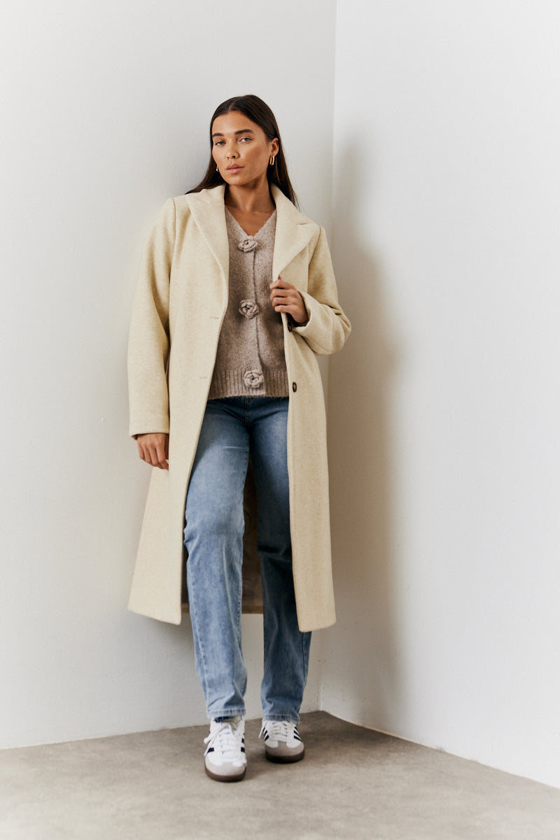 Longline Wool Duster Coat