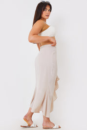 Chiffon Frill Detail Wrap Sarong