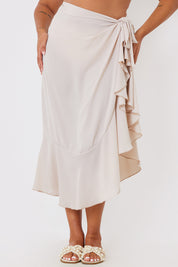 Chiffon Frill Detail Wrap Sarong