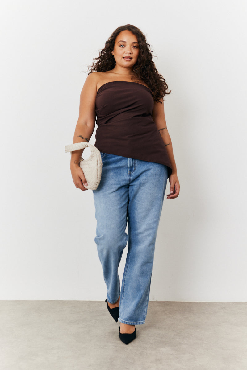 Asymmetrical Bandeau Top