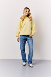 Yellow Graphic Oversized Hoodie