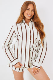 Stripe Linen Look Shirt