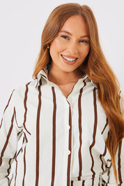 Stripe Linen Look Shirt