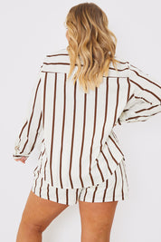 Stripe Linen Look Shirt