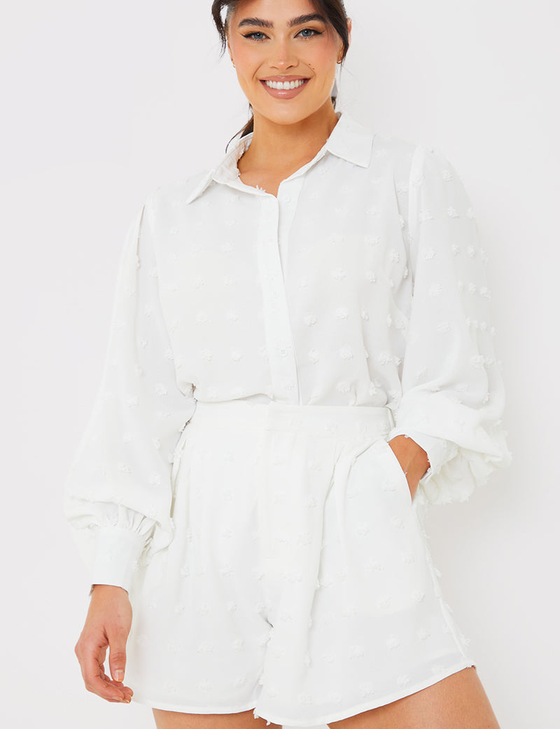 Textured Dobby Detail Shirt