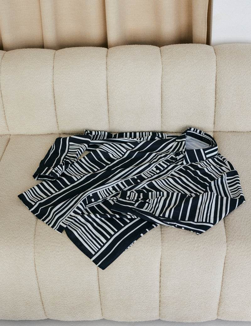 Abstract Stripe Co-Ord Shirt - InTheStyle