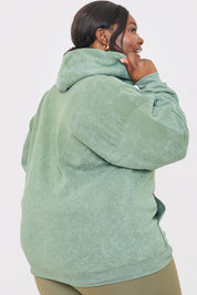 'Calabasas' Acid Wash Slogan Hoodie