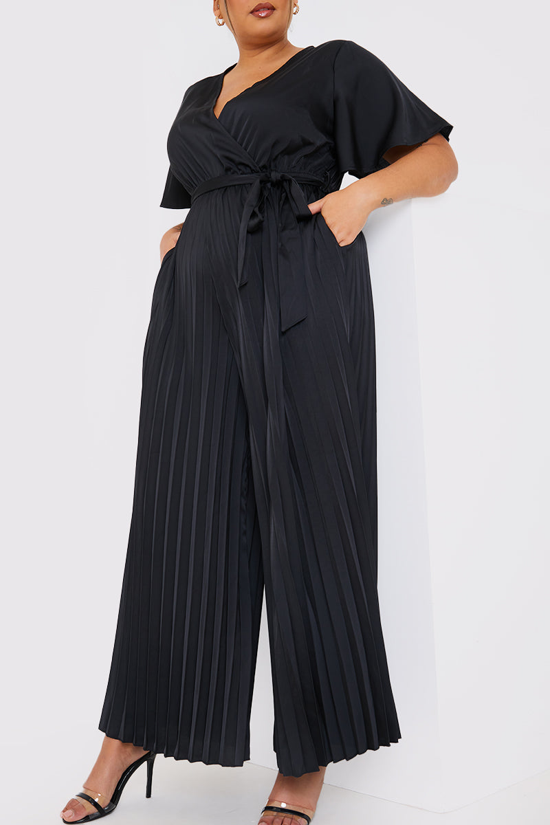 Pleated Jumpsuit