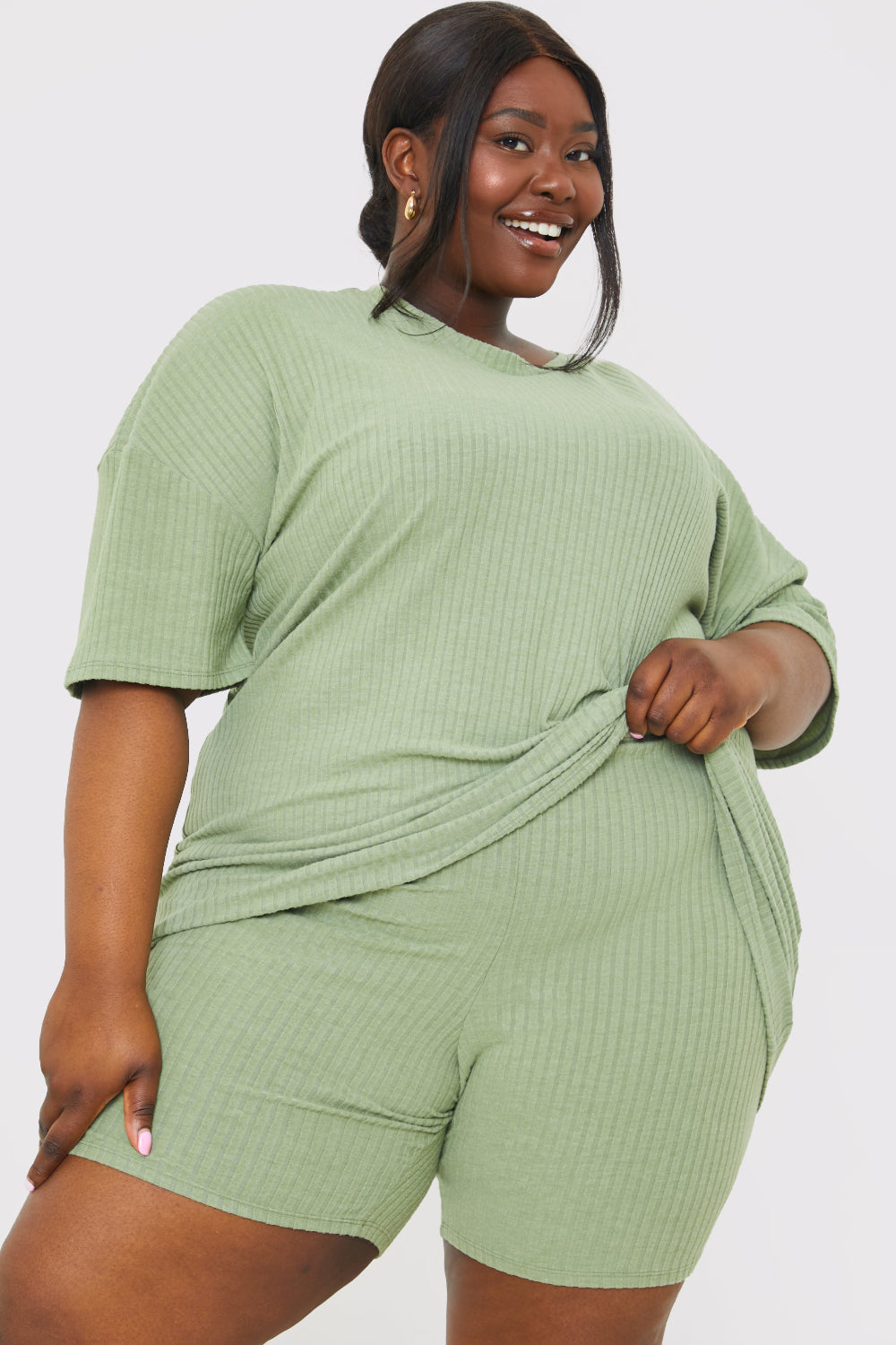 WIDE RIB CYCLE SHORTS